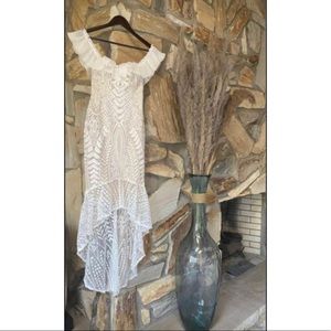 White boho dress
